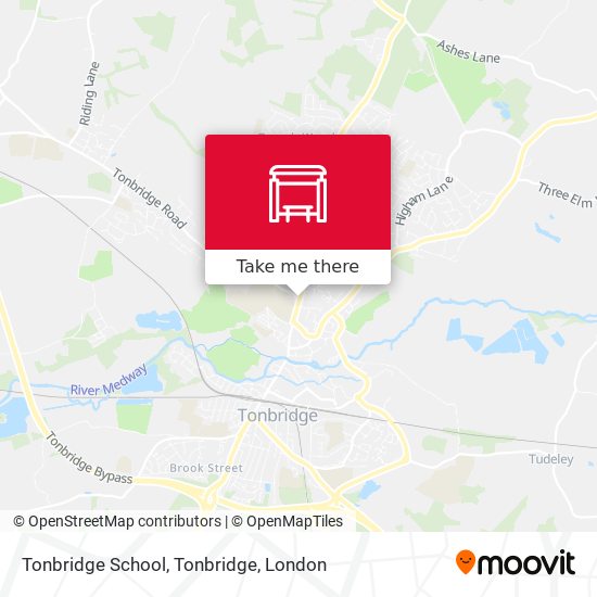 Tonbridge School, Tonbridge map