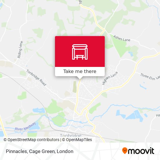 Pinnacles, Cage Green map
