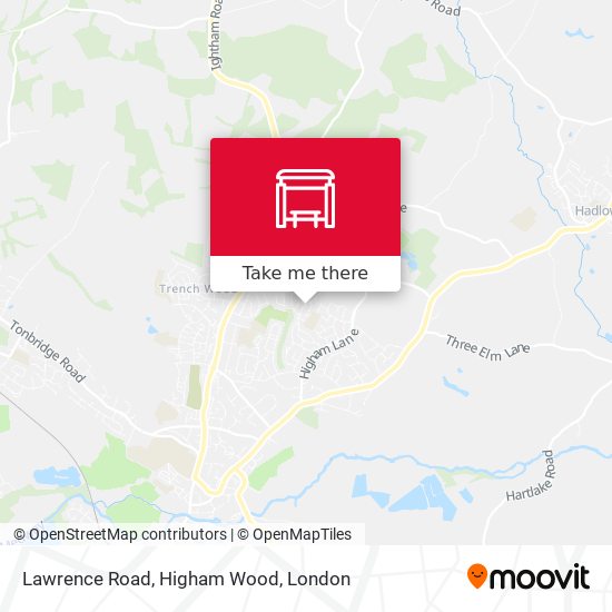 Lawrence Road, Higham Wood map