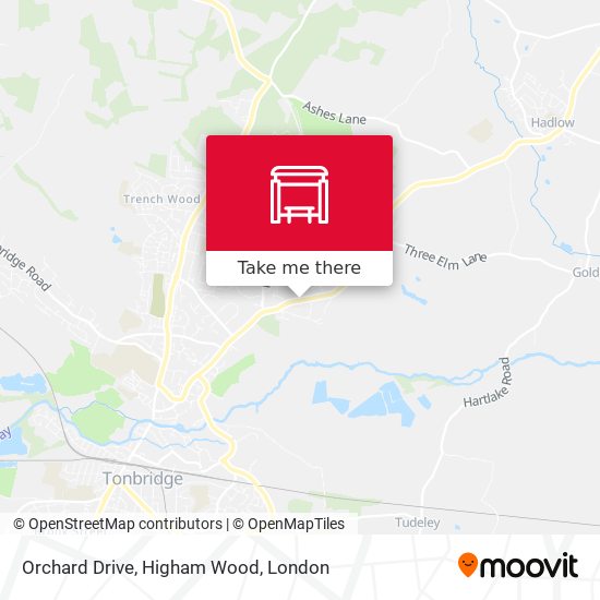 Orchard Drive, Higham Wood map