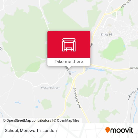 School, Mereworth map
