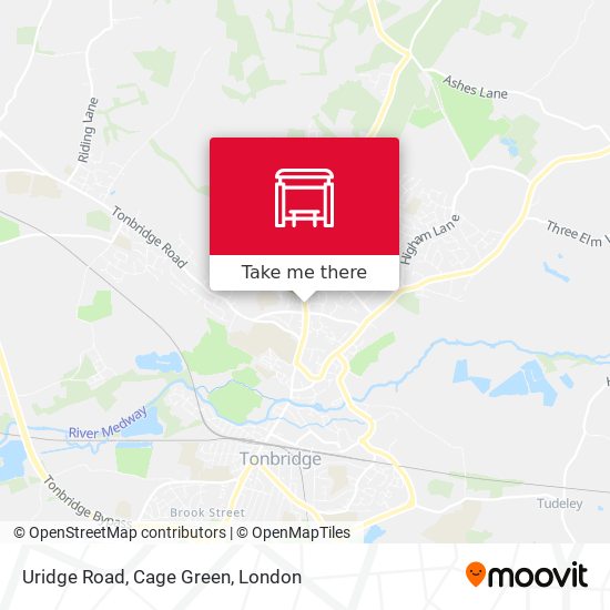 Uridge Road, Cage Green map