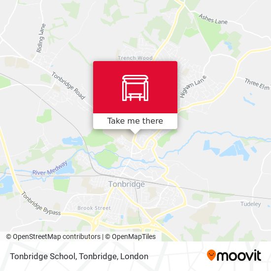 Tonbridge School, Tonbridge map
