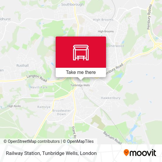 Railway Station, Tunbridge Wells map