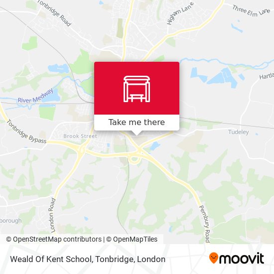 Weald Of Kent School, Tonbridge map