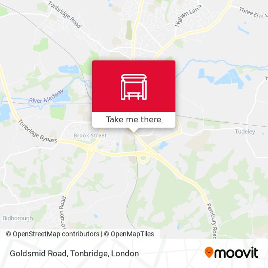 Goldsmid Road, Tonbridge map