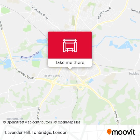 Lavender Hill, Tonbridge map