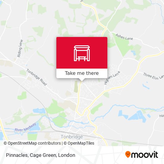 Pinnacles, Cage Green map