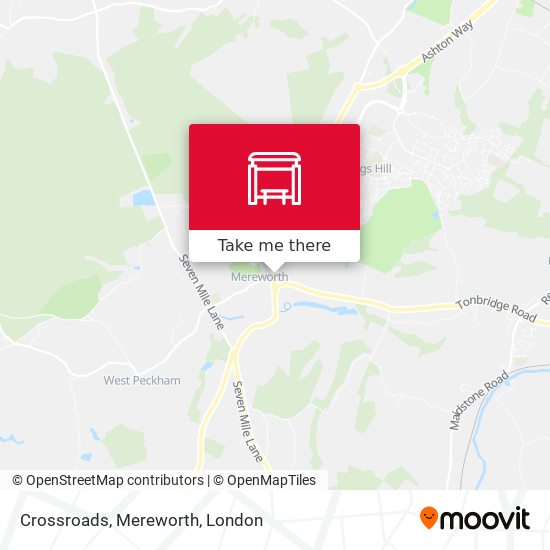 Crossroads, Mereworth map