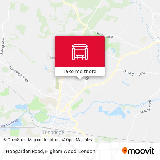 Hopgarden Road, Higham Wood map