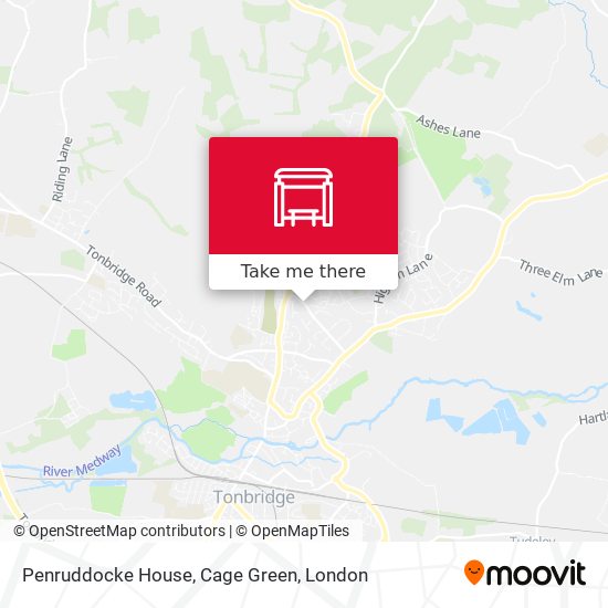Penruddocke House, Cage Green map