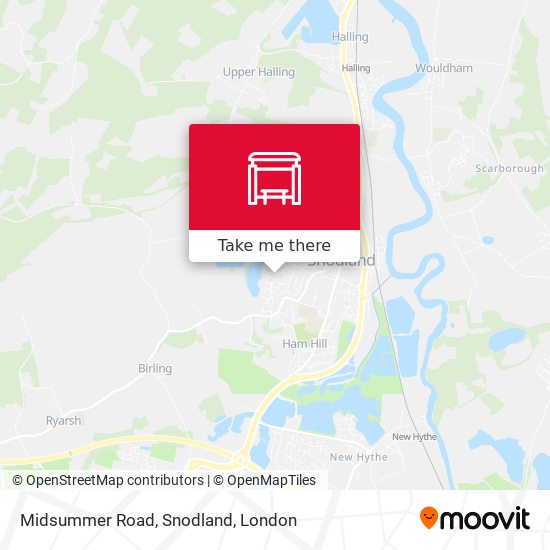 Midsummer Road, Snodland map