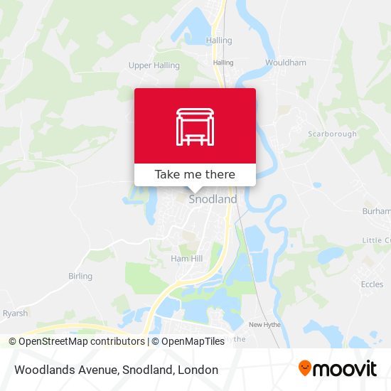 Woodlands Avenue, Snodland map