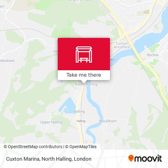 Cuxton Marina, North Halling map