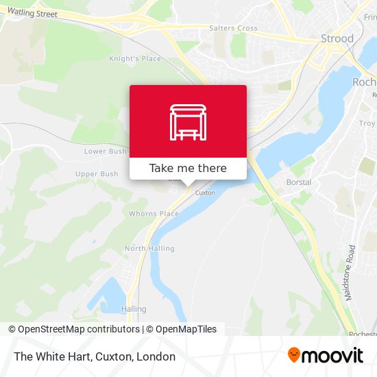 The White Hart, Cuxton map