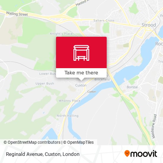 Reginald Avenue, Cuxton map