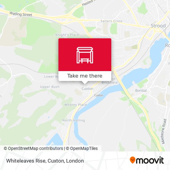 Whiteleaves Rise, Cuxton map