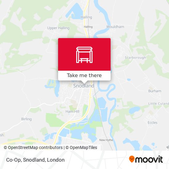 Co-Op, Snodland map