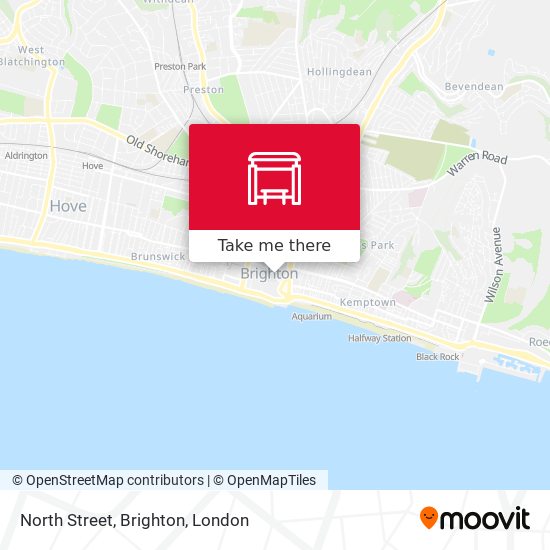 North Street, Brighton map