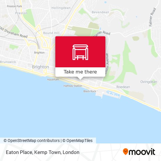 Eaton Place, Kemp Town map