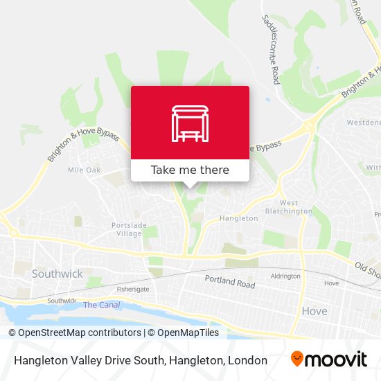 Hangleton Valley Drive South, Hangleton map