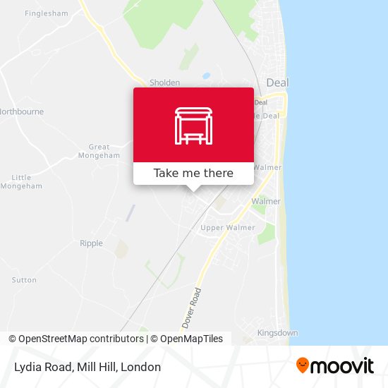 Lydia Road, Mill Hill map
