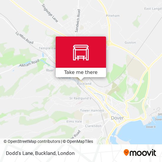 Dodd's Lane, Buckland map