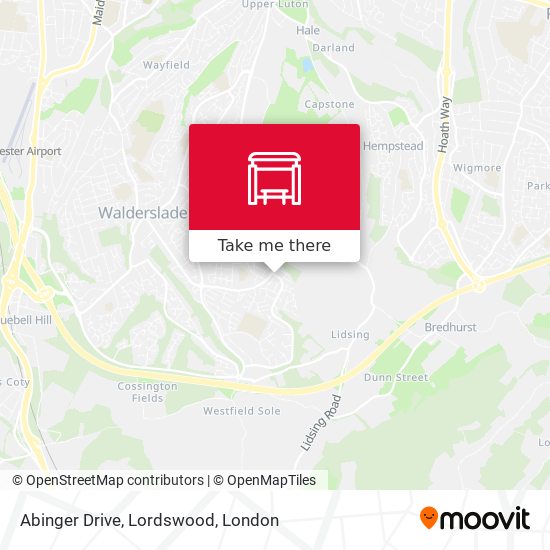 Abinger Drive, Lordswood map