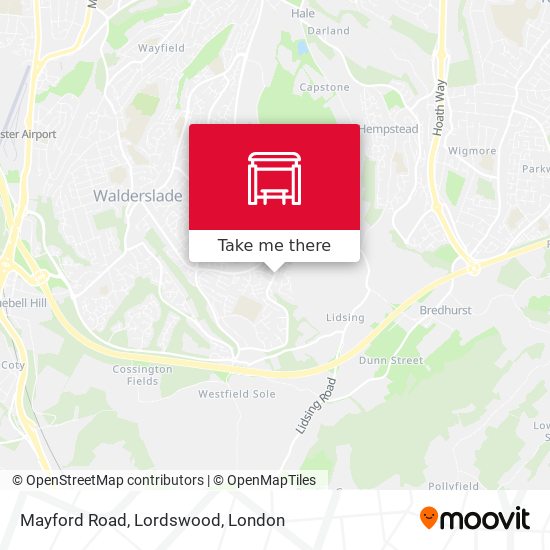 Mayford Road, Lordswood map