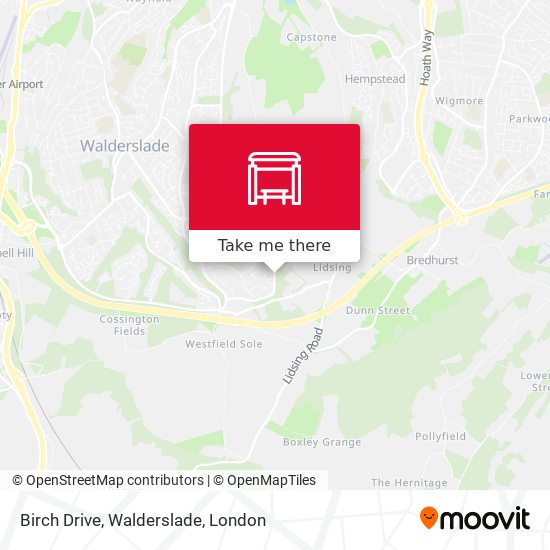 Birch Drive, Walderslade map