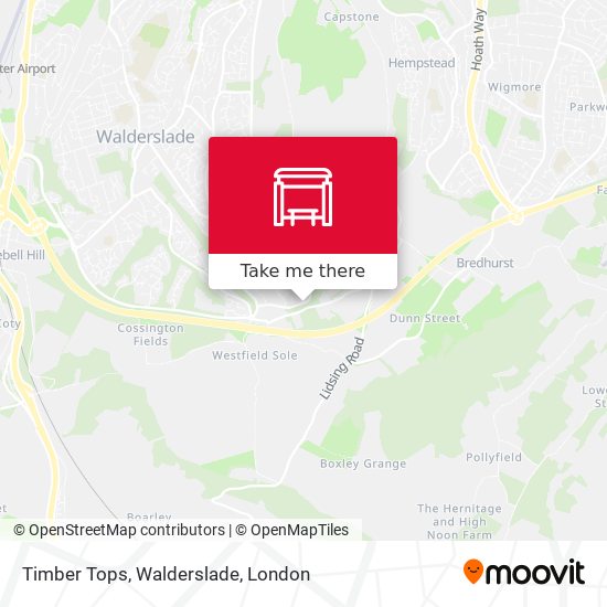 Timber Tops, Walderslade map