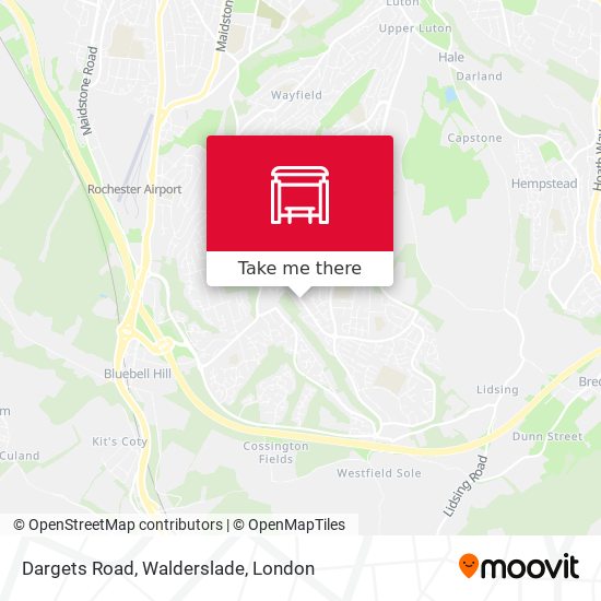 Dargets Road, Walderslade map