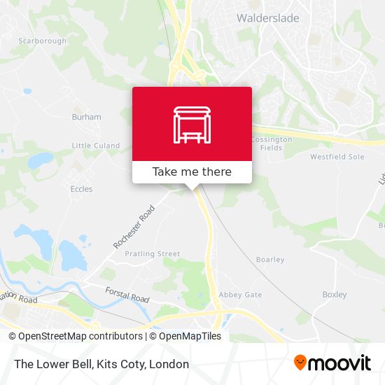 The Lower Bell, Kits Coty map
