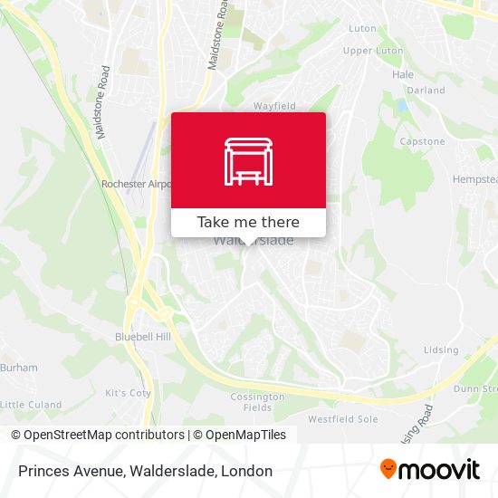 Princes Avenue, Walderslade map