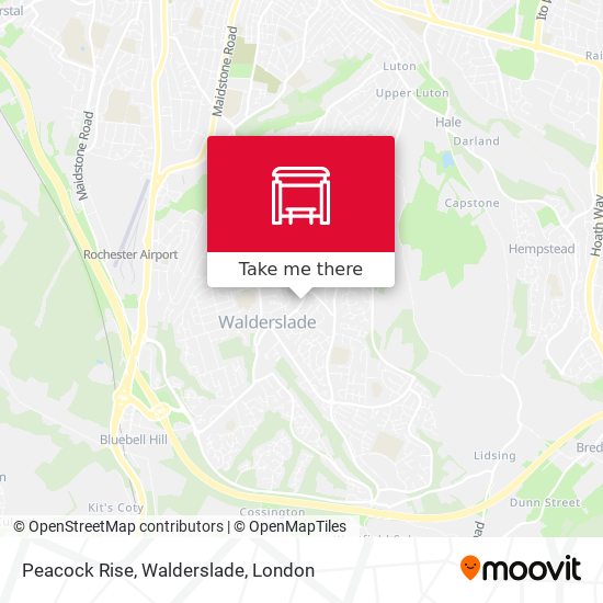 Peacock Rise, Walderslade map