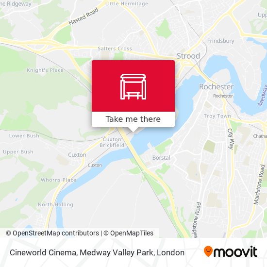 Cineworld Cinema, Medway Valley Park map