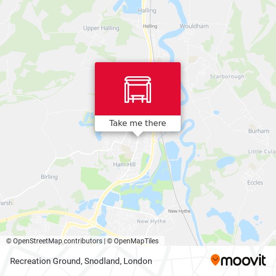 Recreation Ground, Snodland map