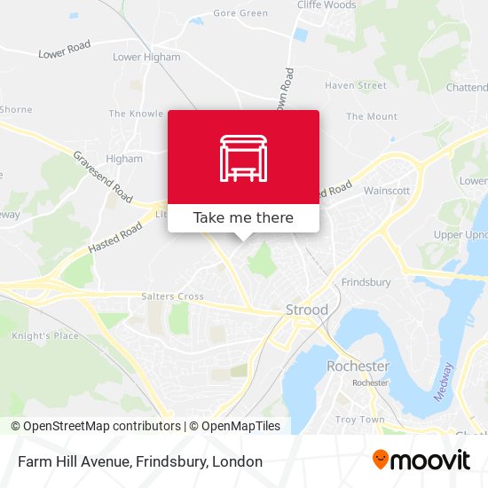 Farm Hill Avenue, Frindsbury map