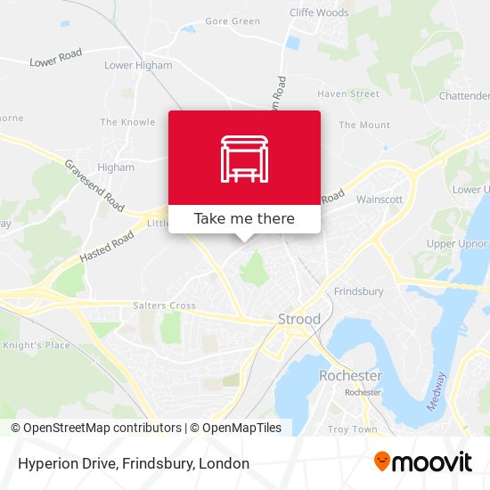 Hyperion Drive, Frindsbury map