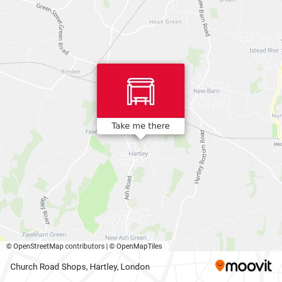 Church Road Shops, Hartley map