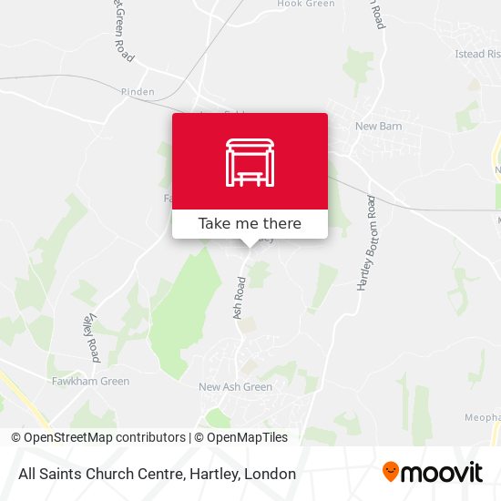 All Saints Church Centre, Hartley map