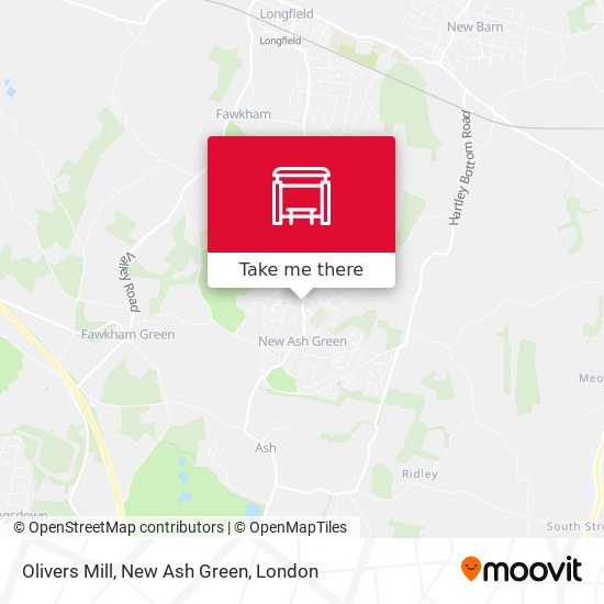 Olivers Mill, New Ash Green map