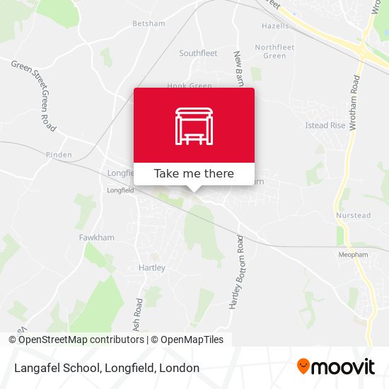 Langafel School, Longfield map