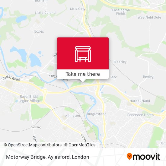 Motorway Bridge, Aylesford map