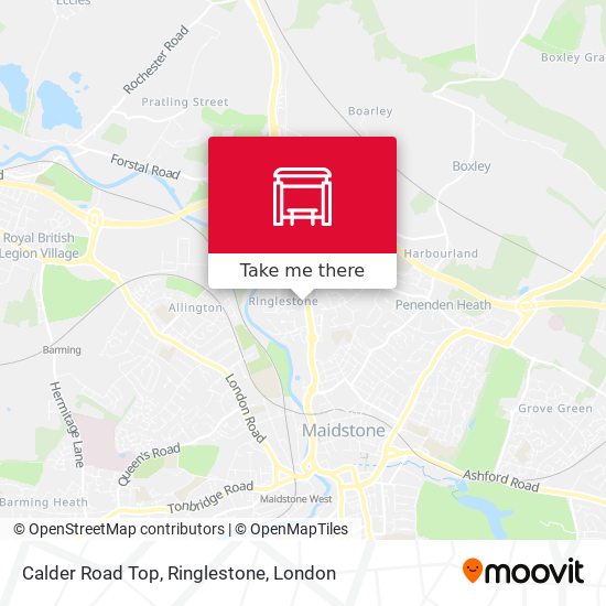 Calder Road Top, Ringlestone map
