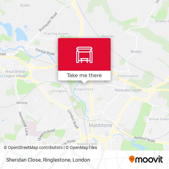 Sheridan Close, Ringlestone map
