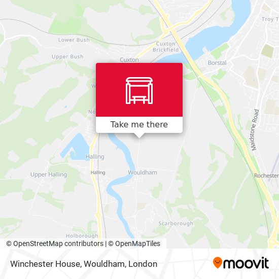 Winchester House, Wouldham map