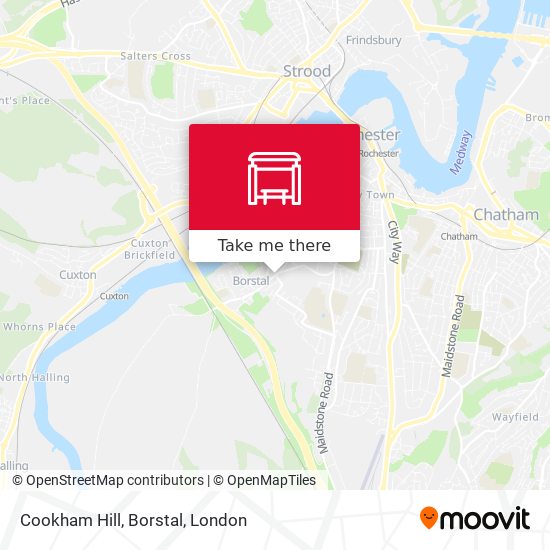 Cookham Hill, Borstal map