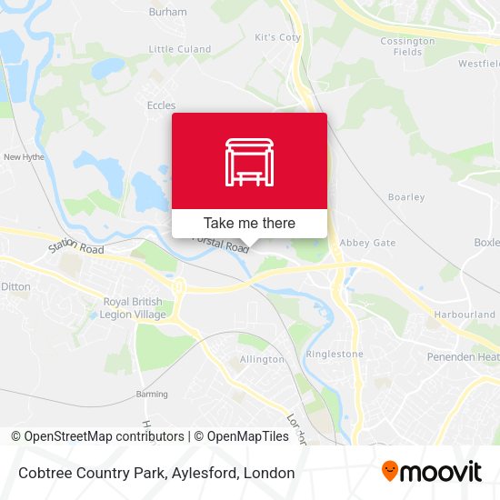 Cobtree Country Park, Aylesford map