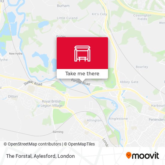 The Forstal, Aylesford map